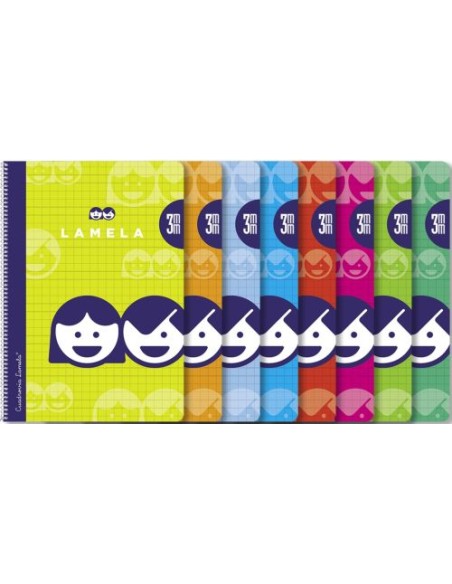 Cuaderno espiral fº 80h 70g 3mm cuadrovia cubierta basica